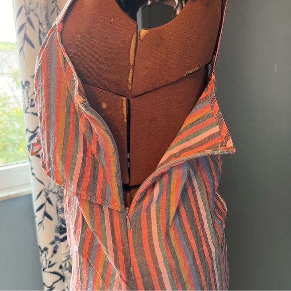 Madewell stripe tank top with bow detail style #L3050 size 4 - Picture 7 of 10